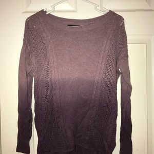 Purple ombré sweater